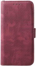 Shop4 - Samsung Galaxy S10e Hoesje - Wallet Case Mesh Dots Rood