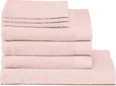 Seahorse Pure - 3 Débarbouillettes et 3 serviettes de bain et 1 drap de douche - Pink Pearl - Set de 7