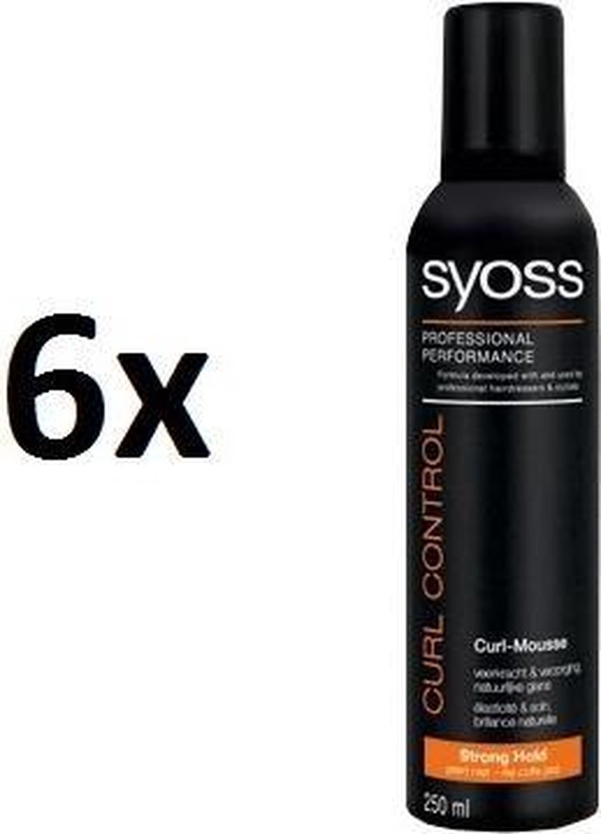 Syoss Mousse Curl Control 250 ml 6 stuks Voordeelverpakking