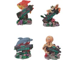 Flamingo Aquarium decoratie No Fishing