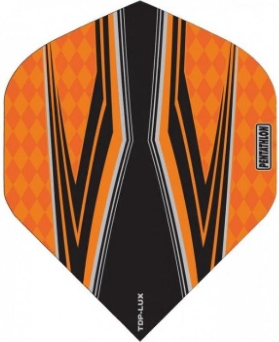 ABC Darts - Dart Flights Pentathlon - Spitfire Z oranje - 10 sets van ABC Darts — afbeelding 2