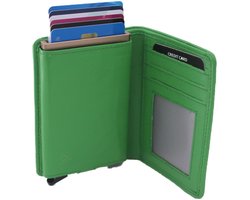 Patchi Portemonnee met Figuretta Cardprotector - met ritsje - Groen