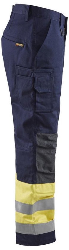 Blaklader Multinorm Winterwerkbroek 1869-1514 - Marine/High Vis Geel - C48