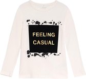 Tshirt NITLEISA, feeling casual (Creme wit) - 134-140