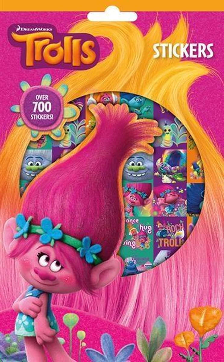 Dreamworks Stickervellen Trolls 24 X 14,5 Cm