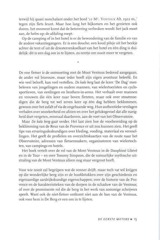 De Kale Berg Op En Over De Mont Ventoux