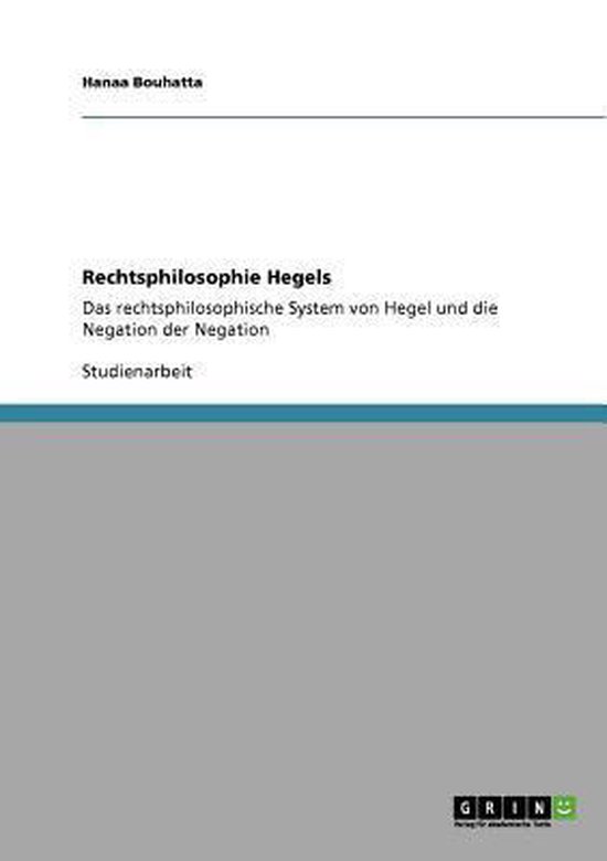 Rechtsphilosophie Hegels - cover