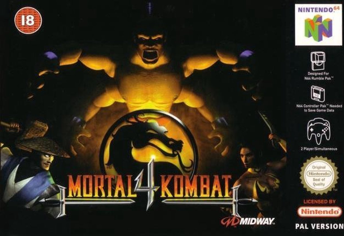 Mortal Kombat 4 Nintendo 64 N64 Game PAL Games bol