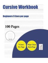 Cursive Workbook (Beginners 9 lines per page)