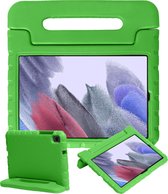 Hoes Geschikt voor Samsung Galaxy Tab A7 Lite Hoes Kinder Hoesje Kids Case Cover Kidsproof - Hoesje Geschikt voor Samsung Tab A7 Lite Hoesje Kinder Hoesje - Groen