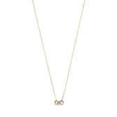 Isabel Bernard Tricolore Dames Ketting Goud;Goud - GoudkleurigRoségoudkleurigWitgoudkleurig