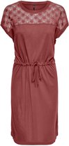 Only Jurk Onlnicole Life S/s Dress Jrs 15231080 Apple Butter Dames Maat - 40