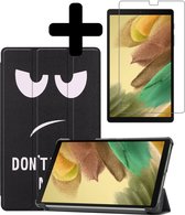 Samsung Galaxy Tab A7 Lite 2021 Hoes Case Hoesje + Screenprotector - Don't Touch Me