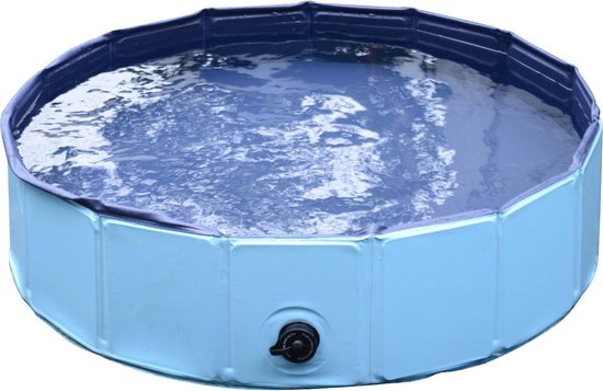 Piscine pour chien pliable - Chiens - speelgoed Chiens - Piscines - Ø80 x 20 cm