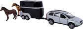 Kids Globe Volvo XC90 met paardentrailer - Speelgoedvoertuig: 27 cm
