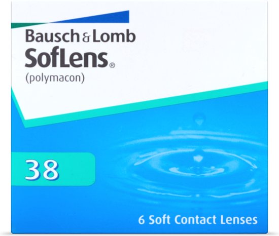 -3.00 - SofLens® 38 - 6 pack - Maandlenzen - BC 8.40 - Contactlenzen