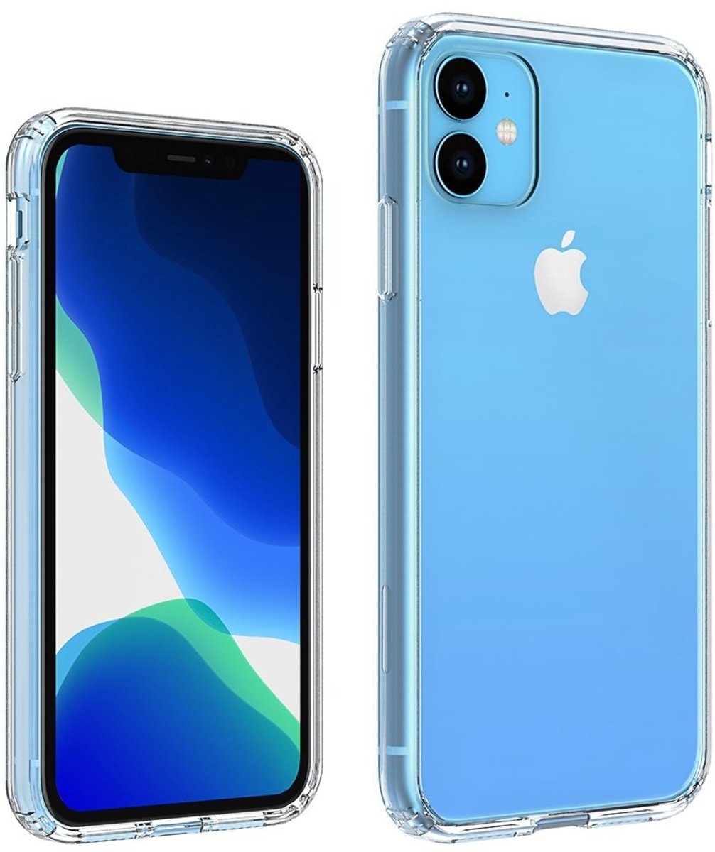 Ntech hoesje Geschikt voor iPhone 11 Back Cover Hoesje - Transparant