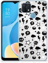 Telefoonhoesje OPPO A15 Silicone Back Cover Silver Punk