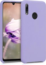 kw étui pour téléphone portable pour Huawei P Smart (2019) - Étui avec revêtement en silicone - Étui pour smartphone en lavande