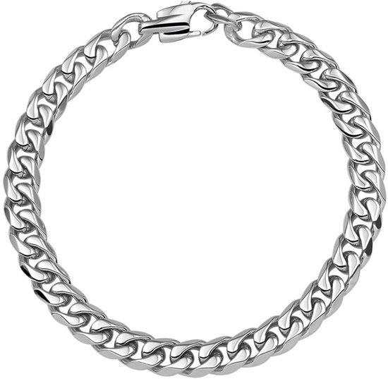 Vigor armband gourmet 11 mm 19 cm - Staal