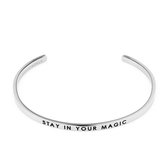 May Sparkle The Bangle Collection Magic Zilverkleurige Armband MS10011