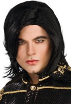 "Michael Jackson™-pruik voor mannen - Verkleedpruik - One size"
