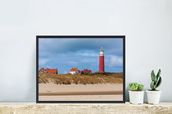 Photo encadrée - Cadre photo Phare aux Nederland noir sans passe partout 30x20 cm - Affiche encadrée (Décoration murale salon / chambre)