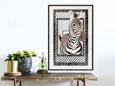 Poster - Zebra in the Frame-40x60