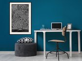 Poster - City Map: Paris (Dark)-20x30