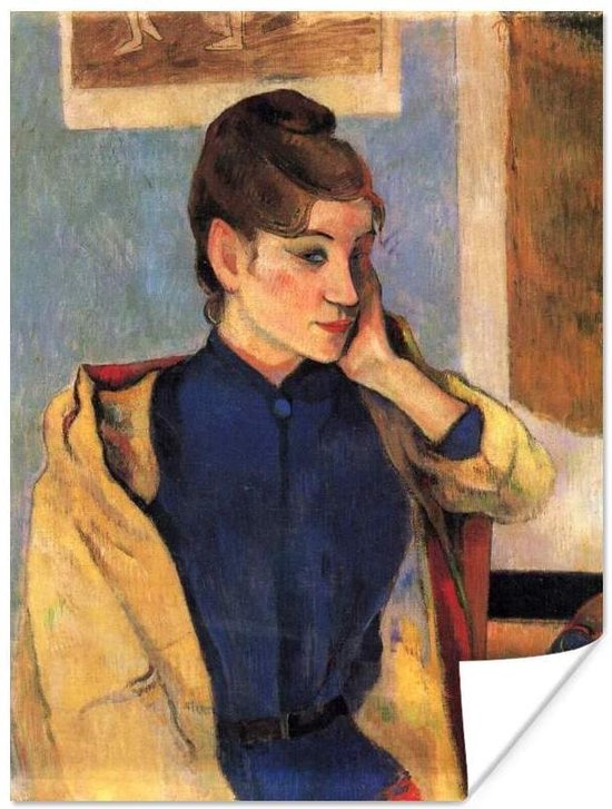 Poster Portret van Madeleine Bernard - Schilderij van Paul Gauguin - 30x40 cm