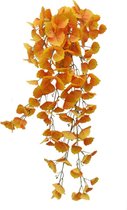 Oranje Hangende Kunstplant 110cm | Oranje Hangende Kunstplant in pot | Hangende Kunstplant