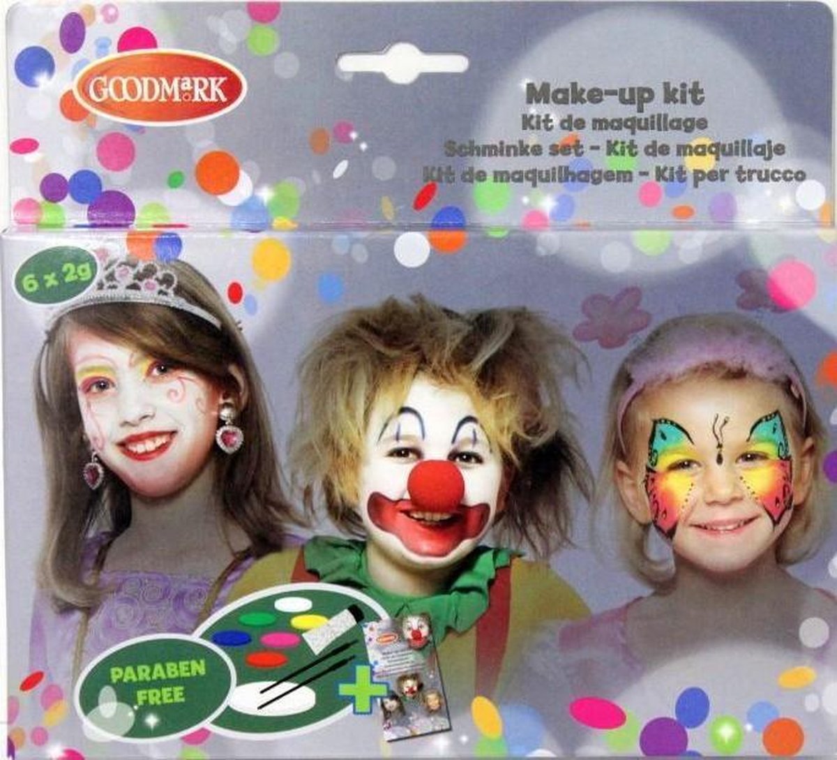 BCI - Schminkpalet meisjes 6 kleuren