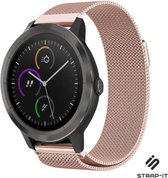 Strap-it Garmin Vivomove 3s Milanese band - 39mm - rosé goud