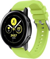 Siliconen Smartwatch bandje - Geschikt voor  Samsung Galaxy Watch Active silicone band - lichtgroen - Horlogeband / Polsband / Armband