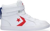 Converse Pro Blaze Strap Varsity Hoge sneakers - Leren Sneaker - Meisjes - Wit - Maat 25