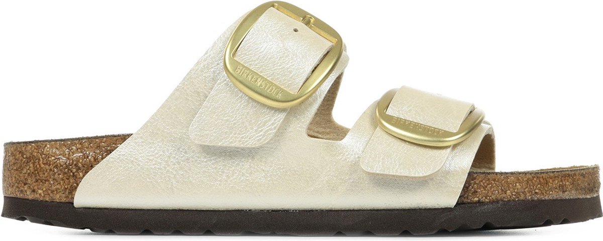 Slippers Birkenstock Arizona Bigbuckle Pearl Fashion Wear Vrouwen Wit