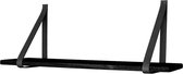 Artichok Thomas houten wandplank zwart - 80 x 20 cm