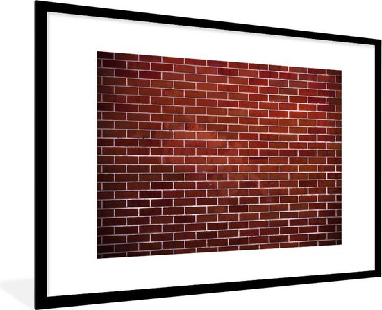 Getand Memo Broederschap Afbeelding van een moderne muur gemaakt van rode bakstenen De zijkanten van  de... | bol.com