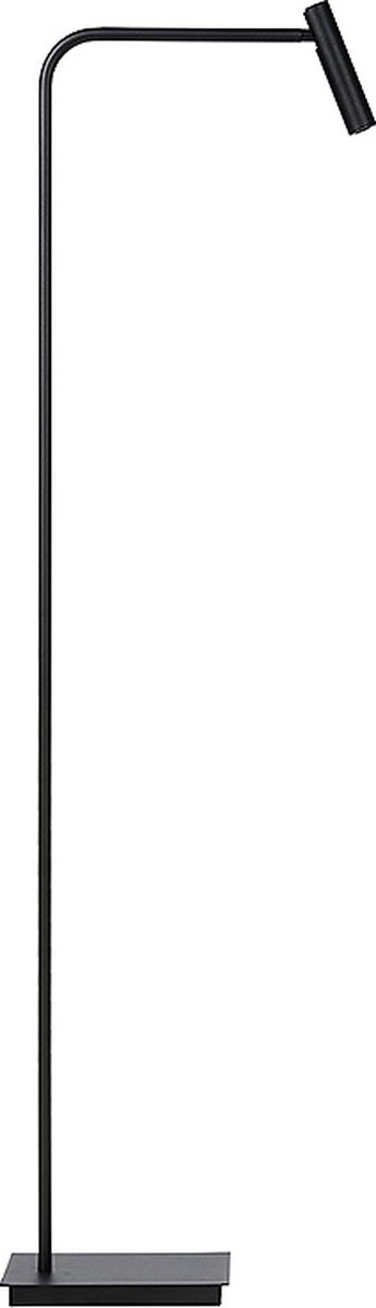 Atmooz - Vloerlamp Pomery - zwart - Staande Lamp - Stalamp - Woonkamer - Hoogte 146cm - Metaal