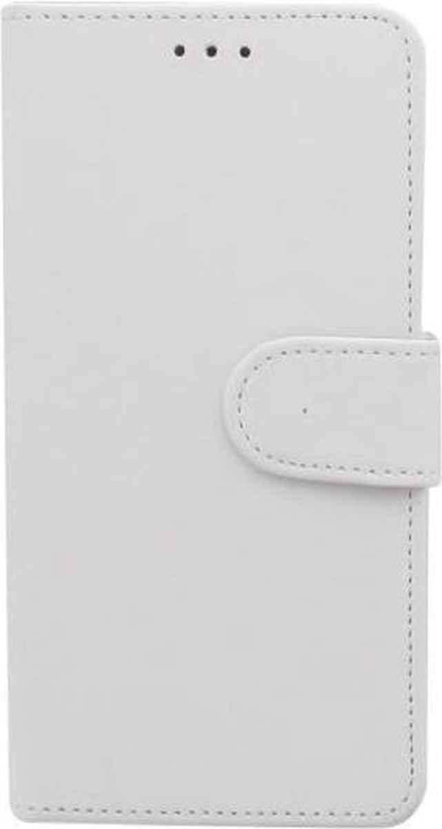 Nokia 3.1 2018 Boekhoesje Wit met Pasjeshouder