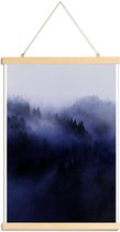 JUNIQE - Posterhanger Bluescape 3 -30x45 /Blauw & Wit