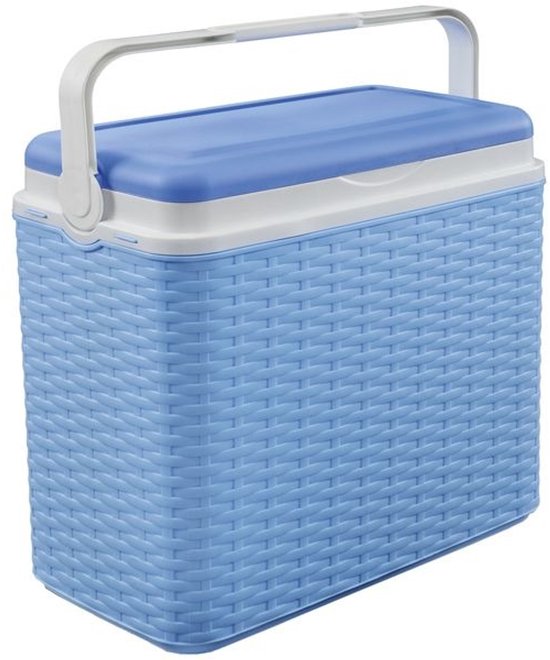 Koelbox 24ltr Rotan Blauw - Reis Koelbox - Camping Koelbox van KOEL — afbeelding 4