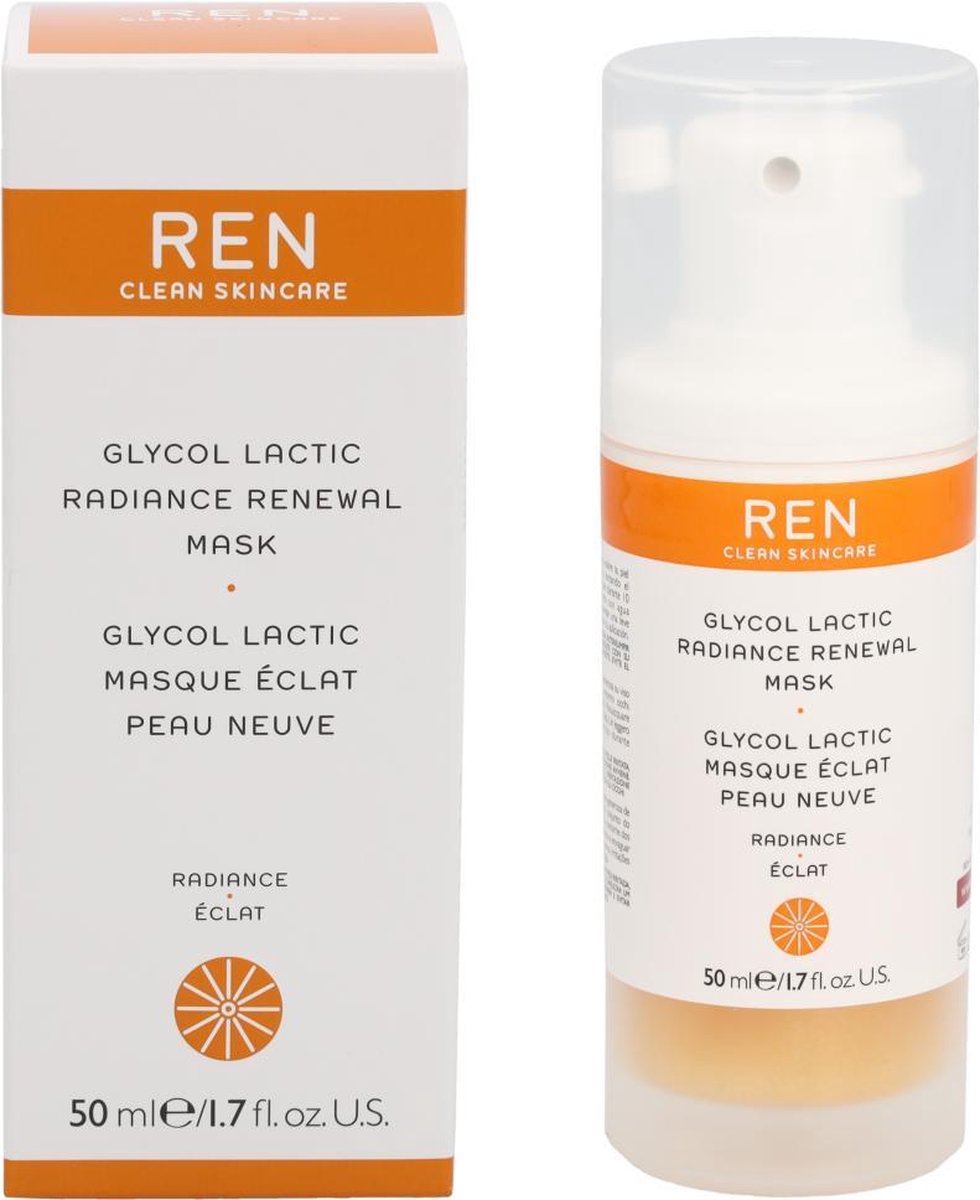 Ren Clean Skincare - Radiance Glycol Lactic Radiance Renewal AHA Mask - Exfoliačnà pleťová maska pro rozjasněnà pleti (L)