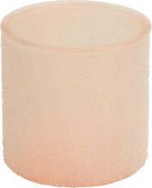 TheeLichthouder Glas Rond - Waxinelichthouder - Sugar LichtRoze - ø10cm
