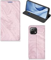 Flip Case Xiaomi 11 Lite 5G NE | Xiaomi Mi 11 Lite Smart Cover Marble Pink