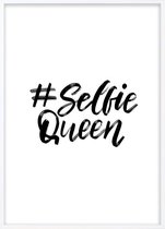 Poster Met Witte Lijst - Selfie Queen Poster