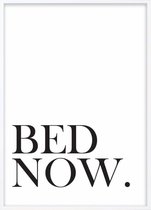 Poster Met Witte Lijst - Bed Now Poster