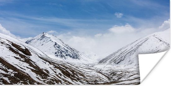 Poster Pieken Himalaya in de winter - 160x80 cm