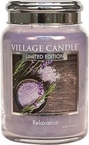 Village Candle Kaars Relaxation 10 X 15 Cm Wax Paars