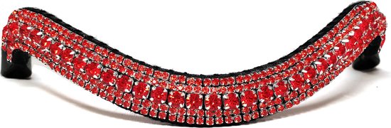Frontal Strass Rouge / Poney